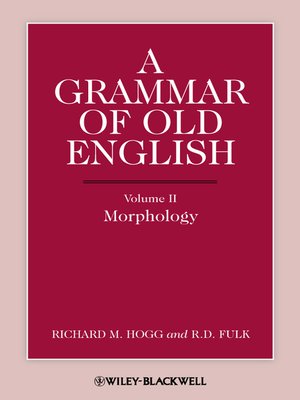 cover image of A Grammar of Old English